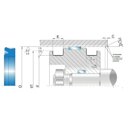 Pseal PSA 70x55x9.5 C0